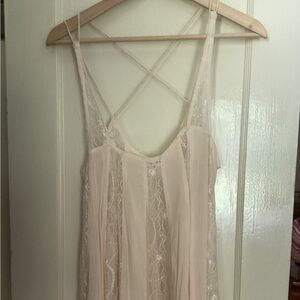 Free People intimately lace high low hem